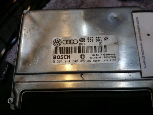 Audi audi a4 engine brain box electronic control module; 2.8l 99