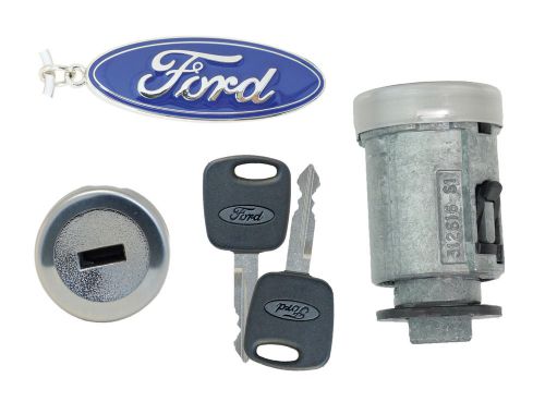 Ford focus 2000-2005 ignition lock cylinder with 2 transponder keys- new