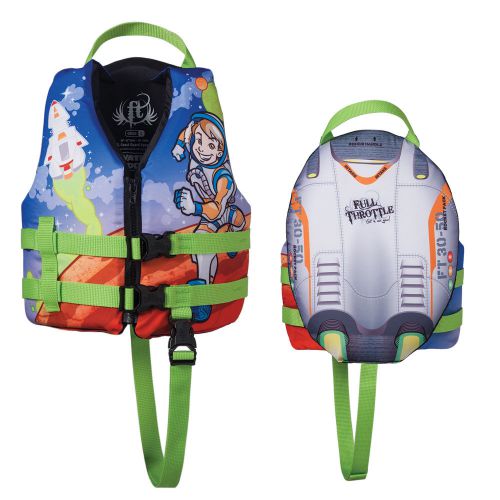 Full throttle 104300-500-001-14 child water buddies vest astronaut