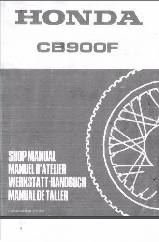 1976 honda cb900f workshop manual pdf download