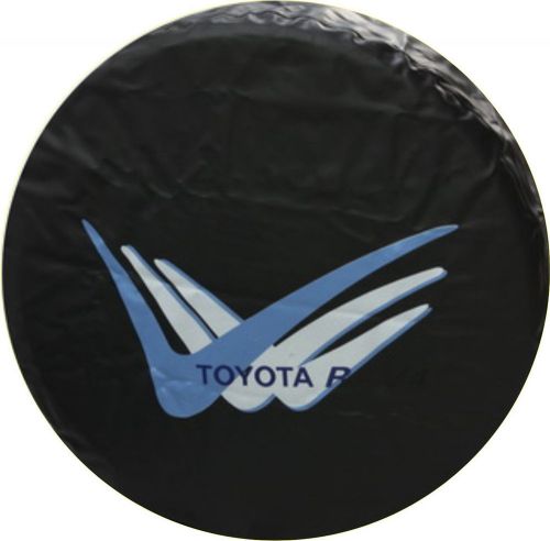 Black wheel spare tire cover 16inch fit for toyota rav4 size l pu leather