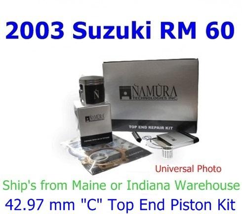 2003 suzuki rm 60 namura 42.97 mm "c" top end piston kit