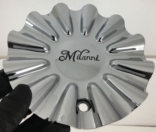 (1) milanni wheels chrome center cap cover p/n: 450-cap lg0010-06