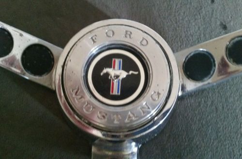 1964 1965 ford mustang original steering wheel horn button