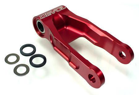 Devol lowering link 1" aluminum red fits suzuki rm85 1997-2012