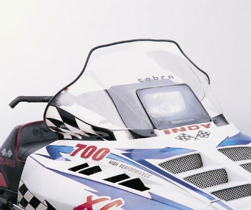 Powermadd - 11132 - cobra windshield, 14in. - clear/racer graphics