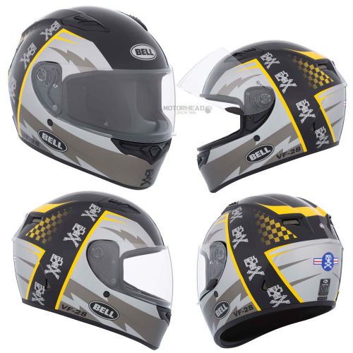 Motorcycle bell helmet qualifier airtrix icon black/yellow large full face