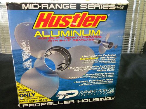 Hustler aluminum propeller for 25~75 hp outboards w/3.5&#034; gear case