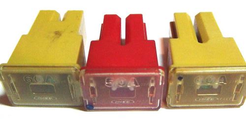 Lot of 3 female type pal 2 60a + 1 50a  pacific auto link fuse