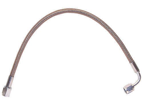 -4 an 12&#034; stainless steel braided brake line assembled straight 90*