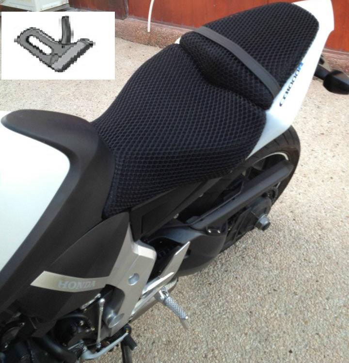 Sit & fly new black seat cover net for honda cbr 1000 600 custom - made 