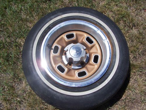 1970 1971 chevy 14&#034; rally wheel rim 5 lugs camaro nove chevelle