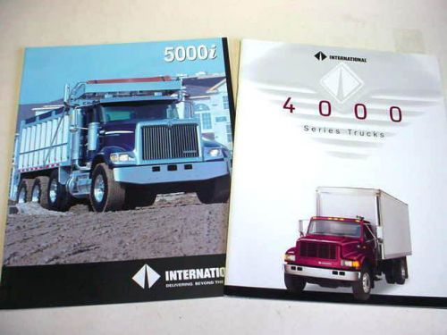 International assorted truck color brochures