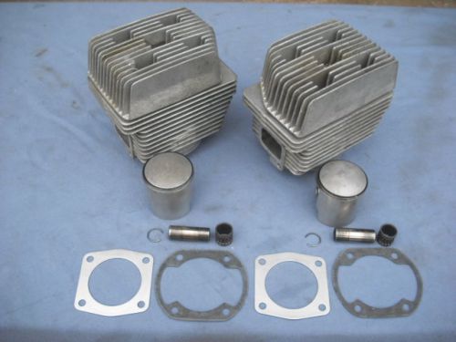 Nice 377 rotax complete top end assembly cylinders-heads-piston &amp; new gaskets