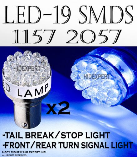 Fxpr super blue 19 led bulbs turn signal light 1157 2057 fast ship nm1626