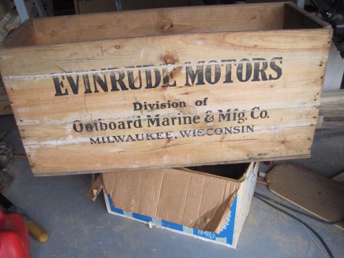 Evinrude outboard motor shipping crate 1938