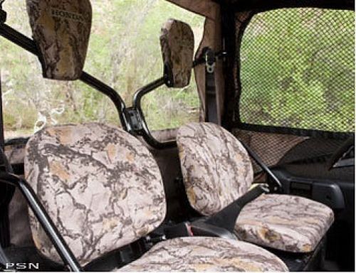 09 10 honda big red camouflage seat &amp; headrest covers