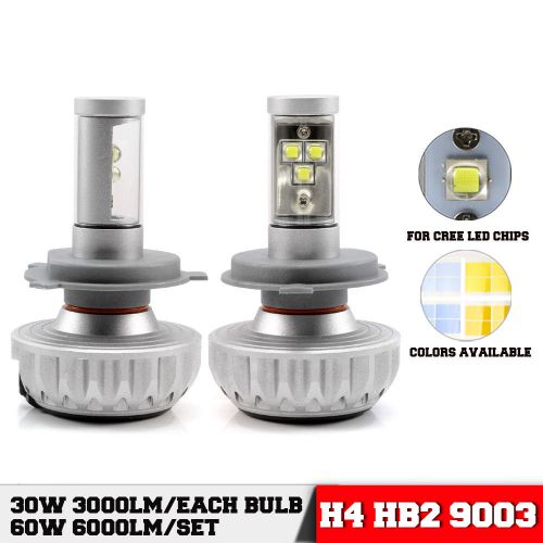 2pcs hb2 h4  9003 4400lm 60w auto cree car led headlight bulbs lamp light bulbs