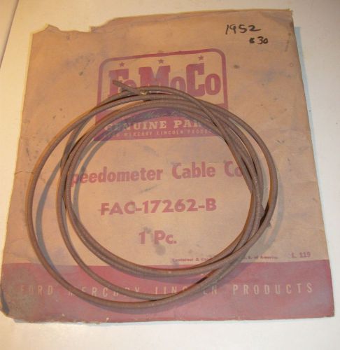 Nos 1952 ford speedometer cable fac-17262-b - good item to stock for spare