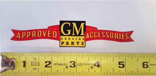 Gm approved accessories stickers.  5&#034; full color -  free shipping