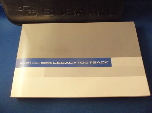 2006 subaru legacy outback factory owners guide includes the cover