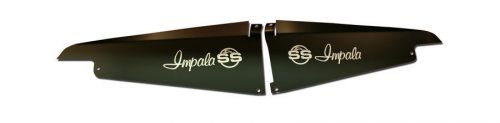 1964 impala radiator filler panel black anodized with ss