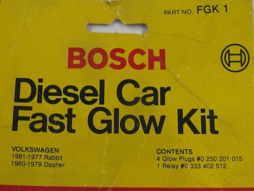 Bosch vw diesel car fast glow plug kit  part # fgk1