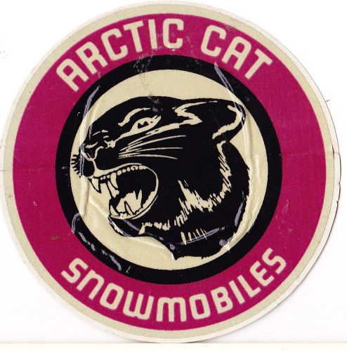Older 3 ½ inch arctic cat snowmobiles sticker