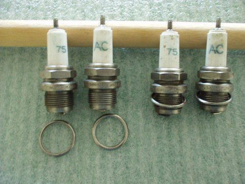 Vintage ac #75  nos spark plugs set of 4