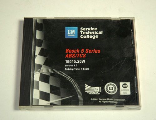 Gm service technical college stc training cd bosch 5 series abs/tcs 15045.20w