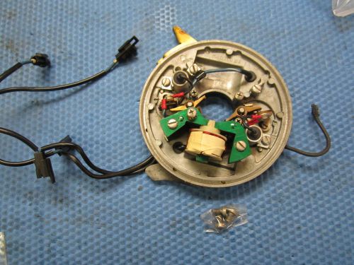 1973 evinrude 18 hp fastwin, model 18304 stator magneto points