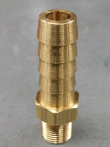 Male insert brass barb fitting 3/16&#034; hose x 1/4&#034; npt fuel boat