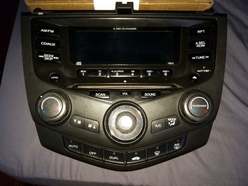 03-07 model number 7bk0 honda accord oem factory am/fm radio 6-disc cd changer w