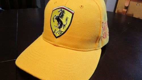 Ferrari yellow hat cap f430  no reserve