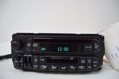 02 03 04 05 06 07 chrysler dodge jeep radio cd tape player   tested i36#010
