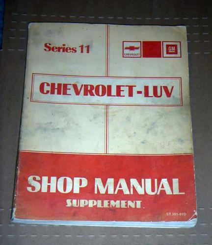 1981 gmc chevrolet luv 2.2l diesel supplement manual isuzu