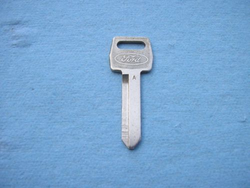 Nos ford uncut ignition key blank a code mustang ltd made in usa 70&#039;s 80&#039;s