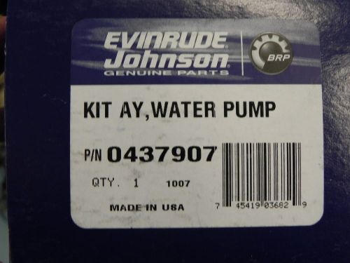 Evinrude johnson outboard water pump kit factory oem p# 437907