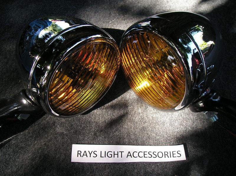 New pair of 30`s ~ 40`s ~ 50`s vintage style small tear drop style fog lights !