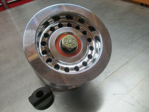 New 3&#034; wide idler pulley blower w/ bolt &amp; t nut hemi chevy nitro dragster funny