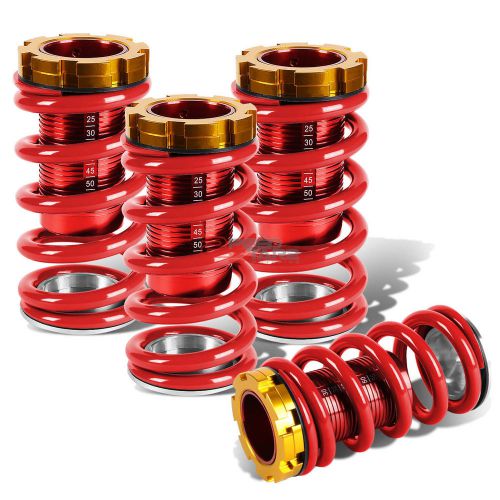 For civic/dc red scale adjustable 1-4&#034;lowering suspension coilover spring kit