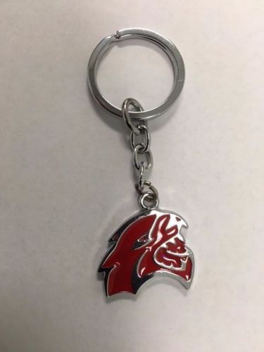 Dodge charger jeep challenger hellcat chrome red key chains key emblem metal
