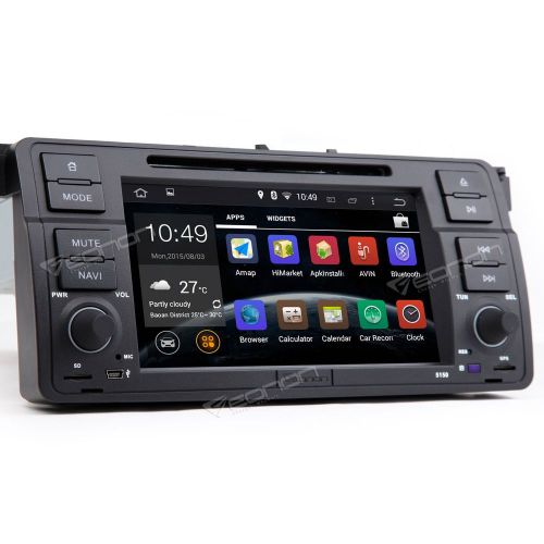 Pure android car dvd player fits bmw 3 e46 7&#034;touch screen gps obd2 3g bt radio l