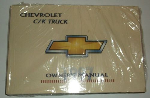 New nos 1997 chevrolet ck pickup truck owners manual