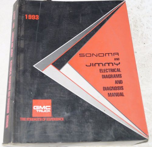 1993 gmc sonoma truck jimmy oem electrical diagrams diagnosis service manual