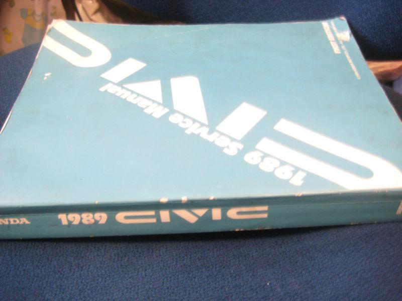 1989 honda civic repair manual oem