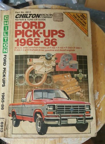 Chilton auto repair manual , ford pick-ups , 1965-86 , fast and free shipping