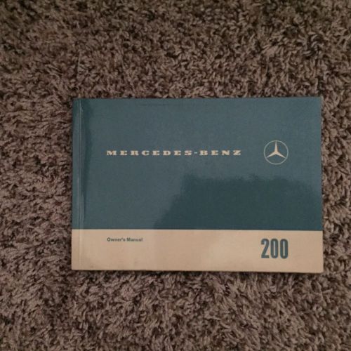 Mercedes-benz owner&#039;s manual 200 edition a