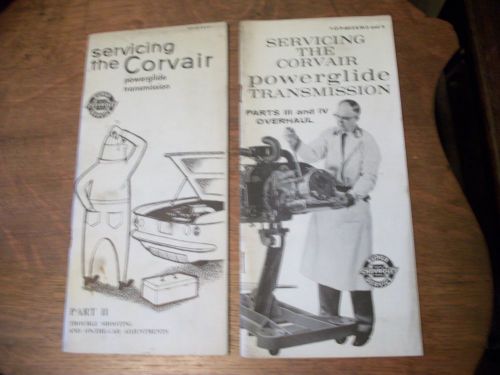 (2) 1960 corvair powerglide automatic transmission service manuals-orig. gm
