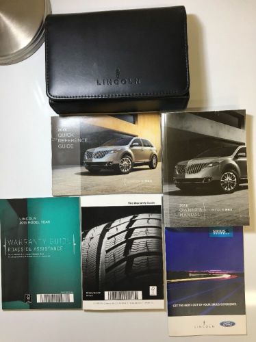 2013 lincoln mkx owners manual set. free same day shipping! #0401